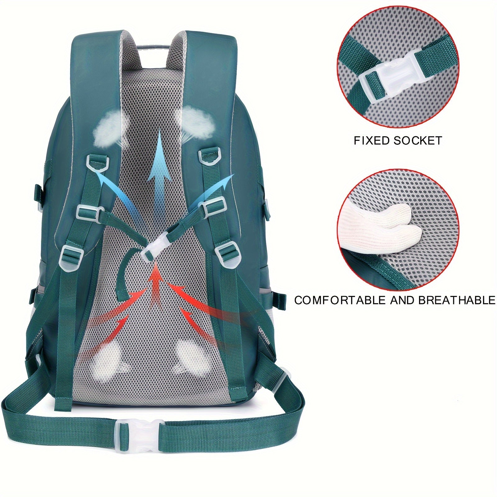 Large Capacity Travel Backpack | USB Charging & Shoe Compartment