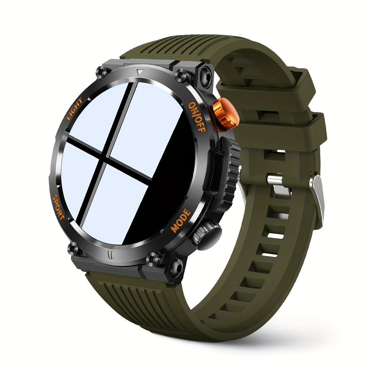 Tactical Smartwatch for Men | LED Light and Compass Function