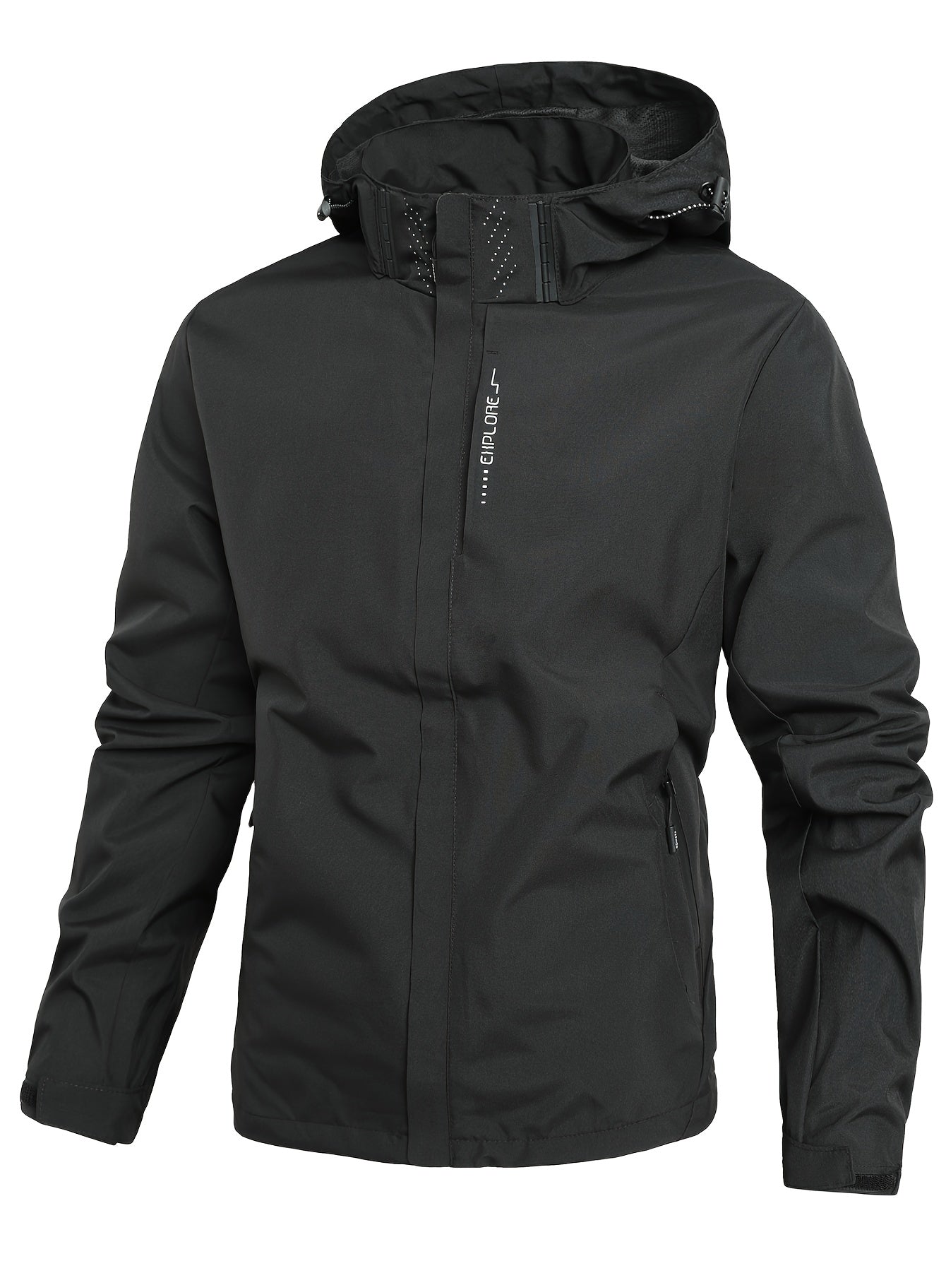 Men’s Winter Jacket | Classic Hooded Zip-Up Windbreaker