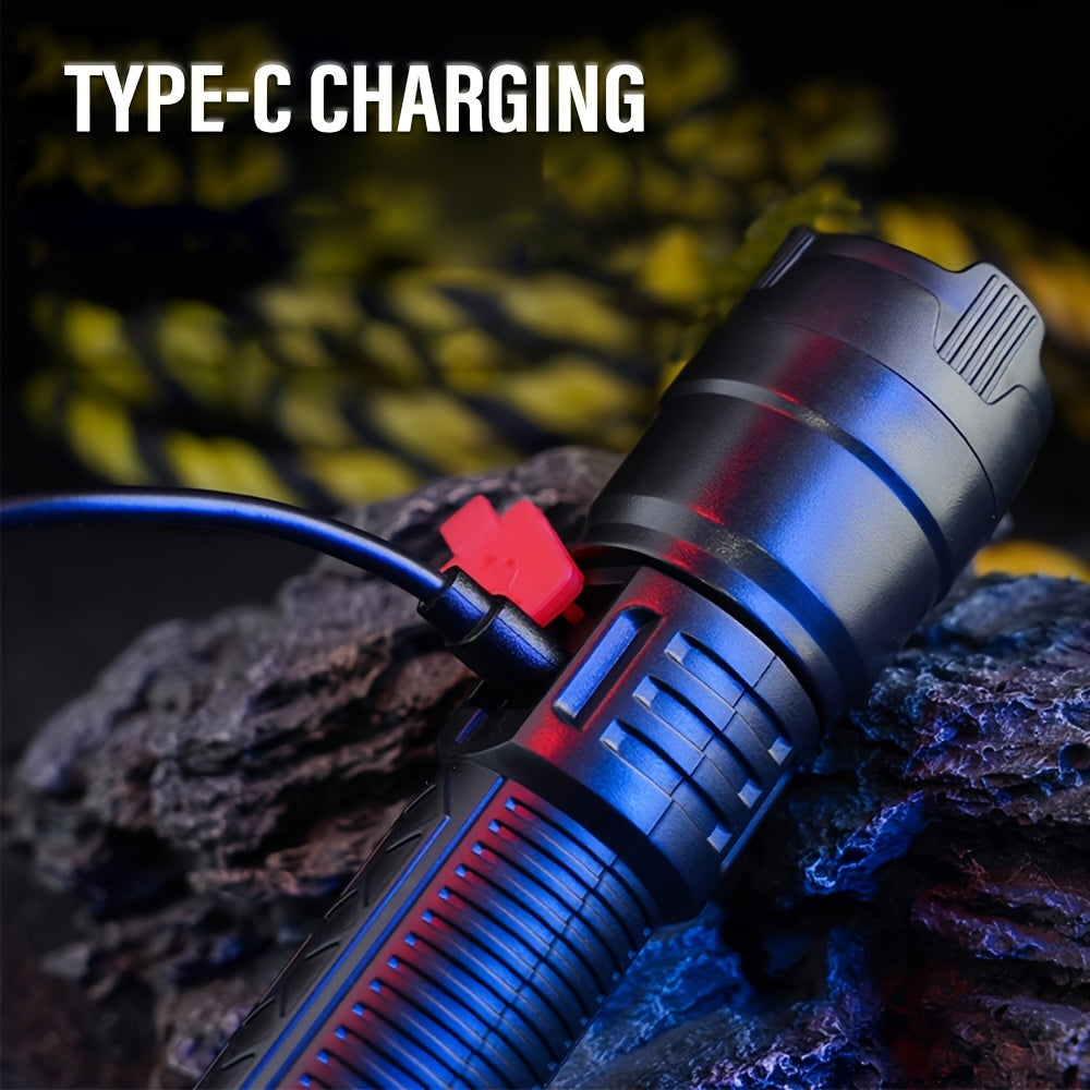 Powerful LED Flashlight Set | USB Rechargeable Torch for Camping