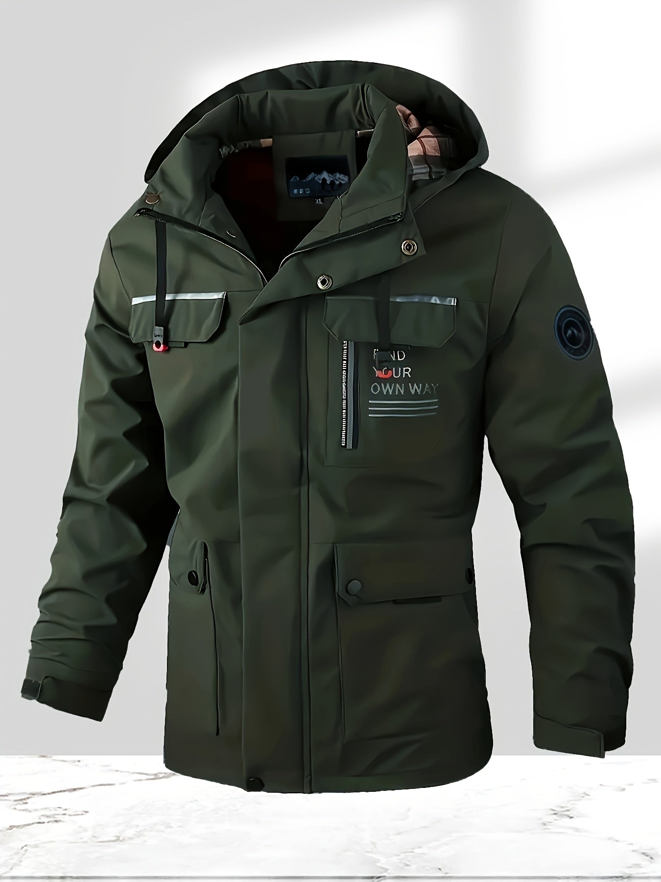 Men’s Winter Jacket | Outdoor Hooded Multi-Pocket Coat