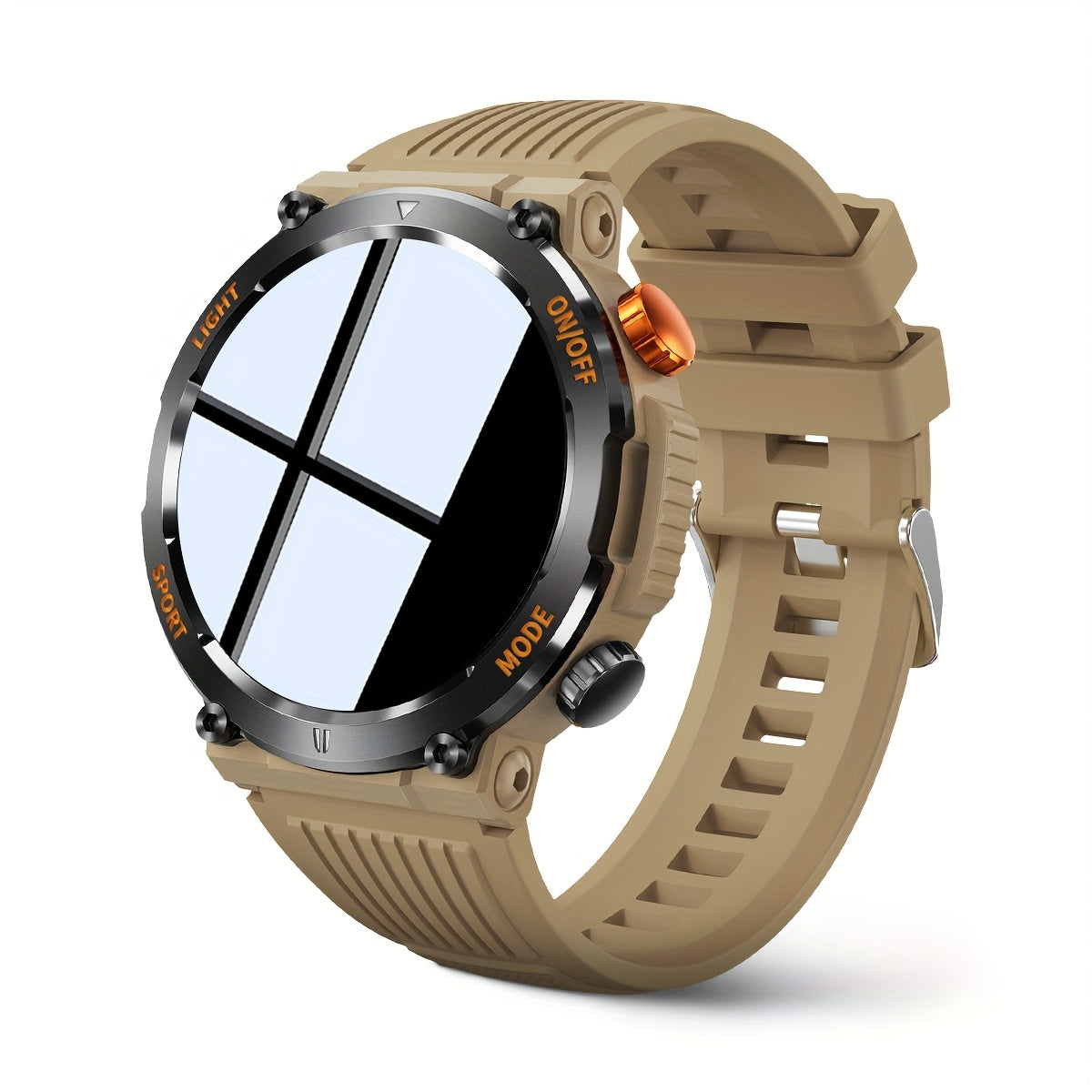 Tactical Smartwatch for Men | LED Light and Compass Function