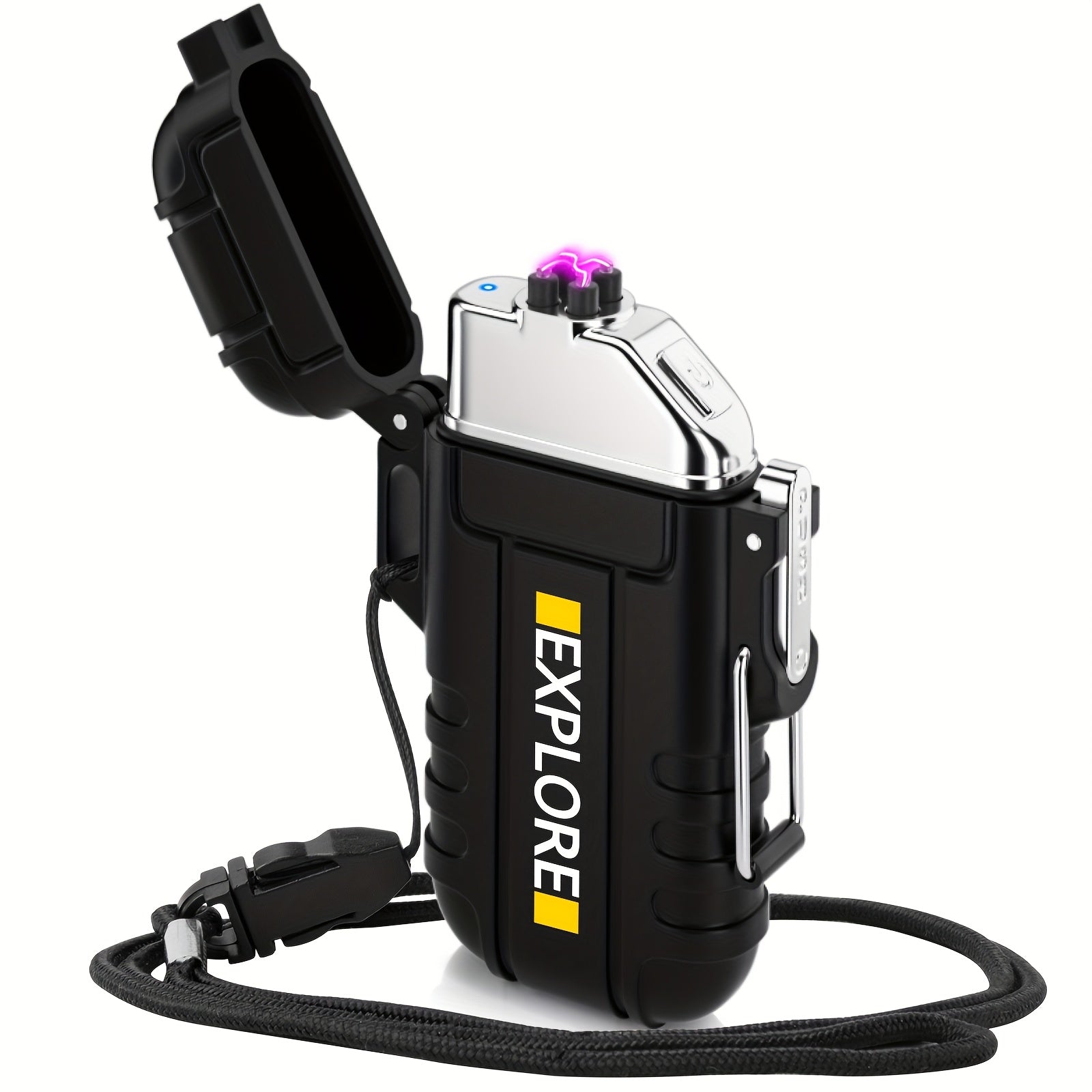 Rechargeable Dual Arc Lighter | Type-C Outdoor Design