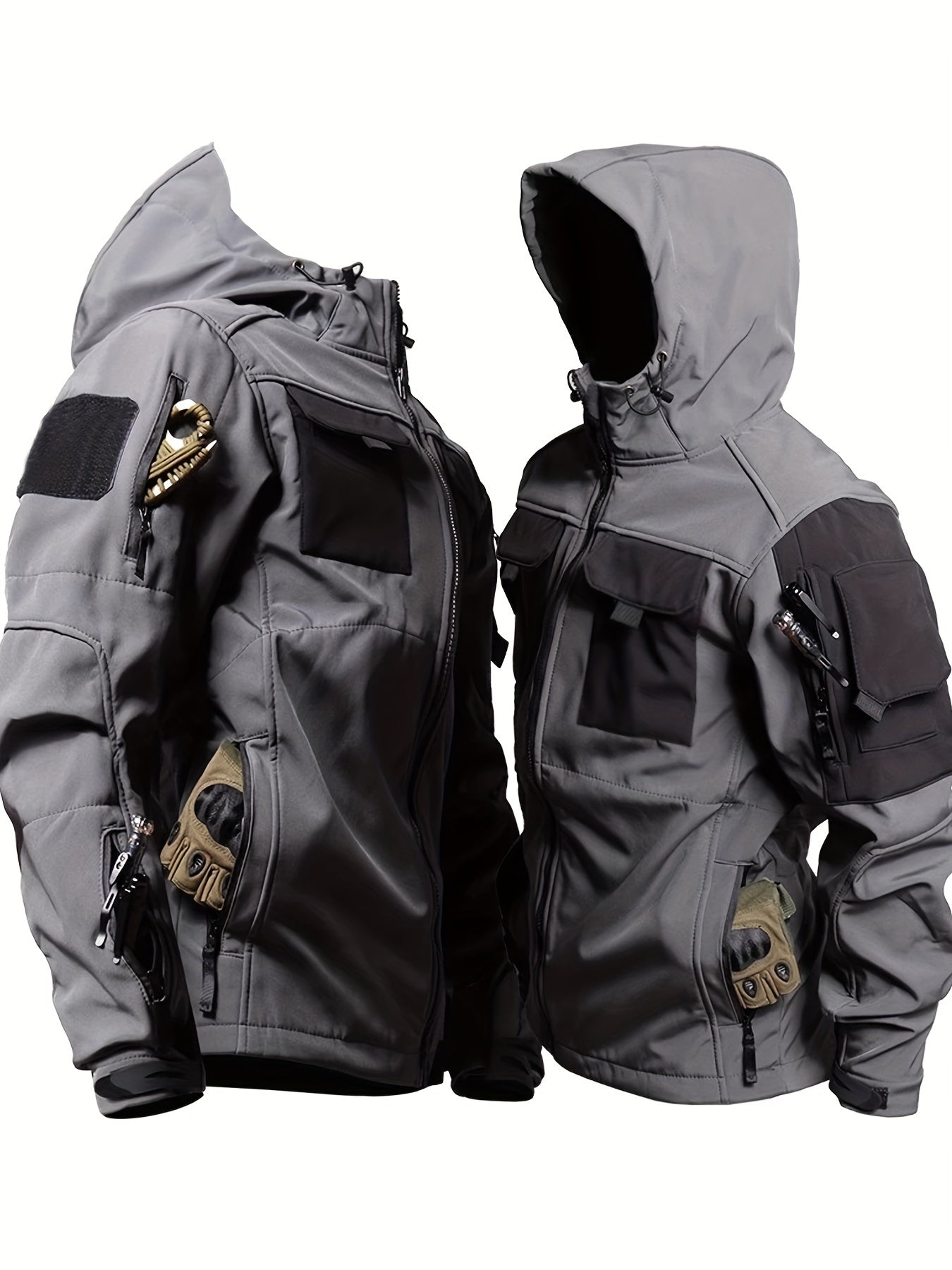 Men’s Tactical Jacket | Outdoor Hooded Multi-Pocket Coat