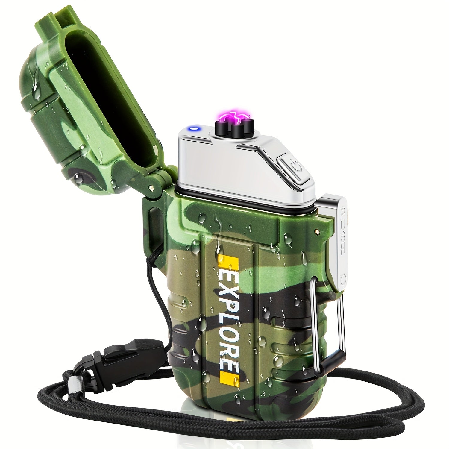 Rechargeable Dual Arc Lighter | Type-C Outdoor Design