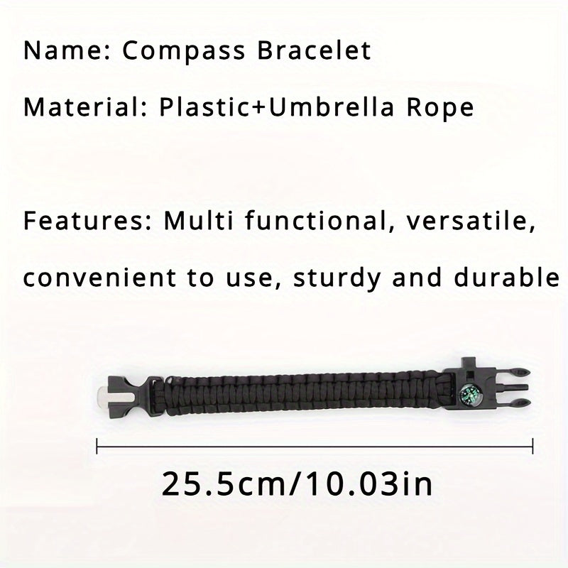 Camping Survival Bracelet | Outdoor Emergency Paracord Gear