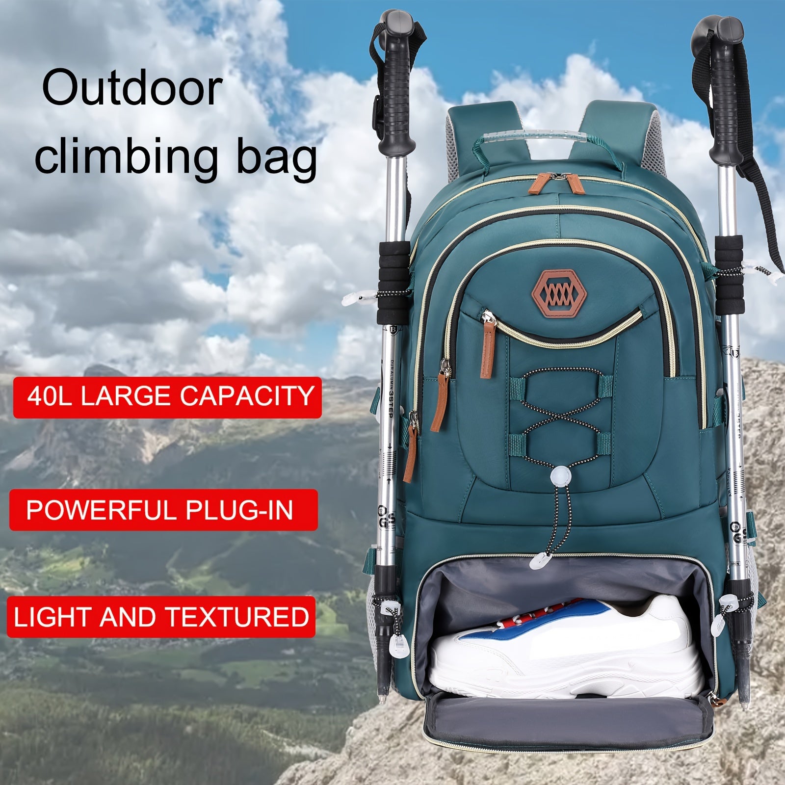 Large Capacity Travel Backpack | USB Charging & Shoe Compartment