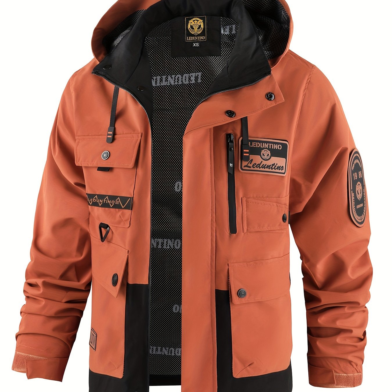 Men’s Hooded Jacket | Multi-Pocket Outdoor Windbreaker