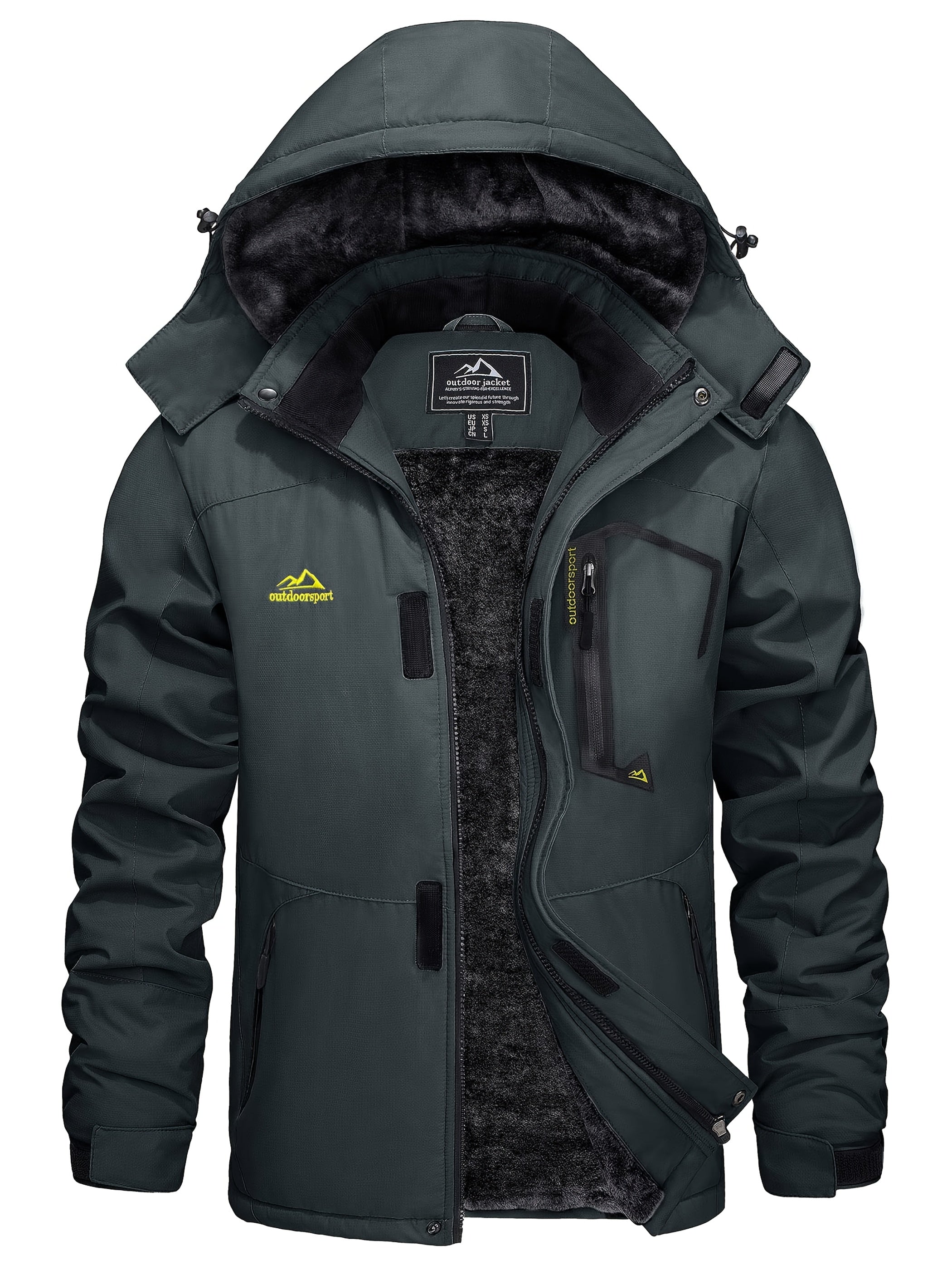 Outdoor Winter Jacket for Men | Warm Hooded Design